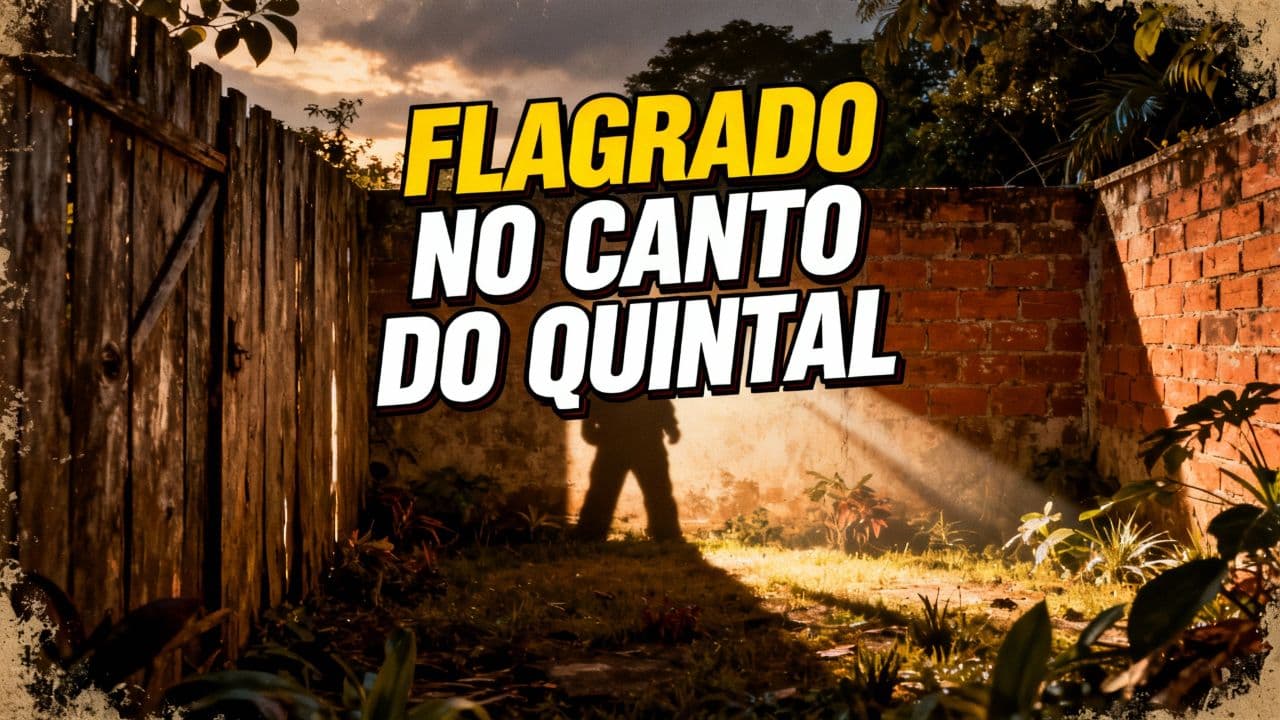 Flagrado no Canto do Quintal