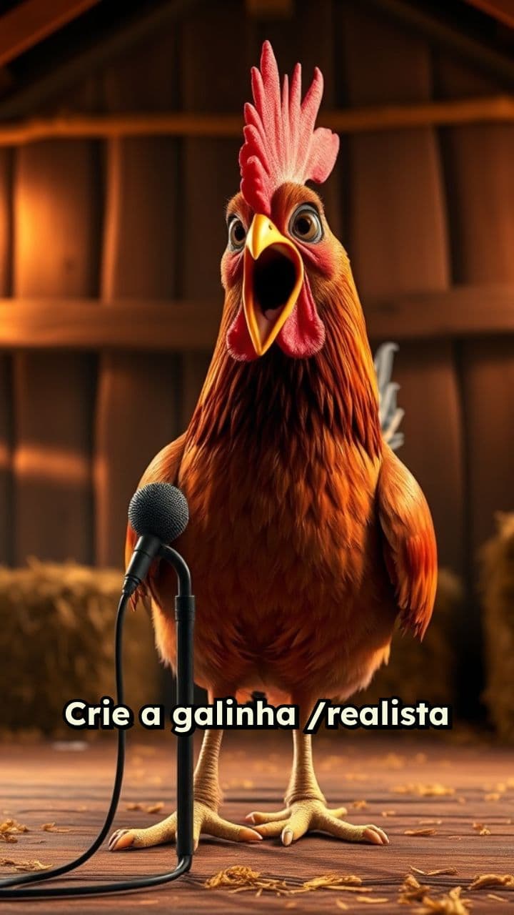 Galinha Heavy Metal na Granja