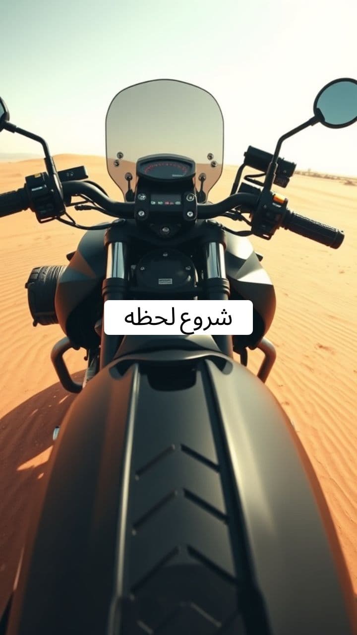 موتورسواری پرسرعت در کویر مرنجاب