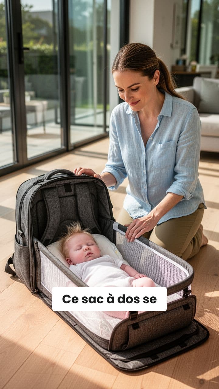 Sac à dos lit sécurisé pour bébé