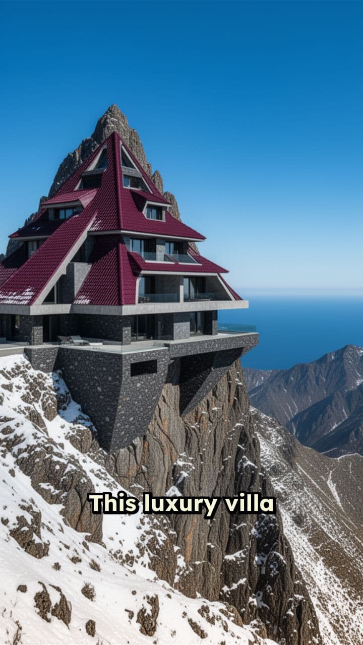 Mountain-Mimicking Villa Fortress