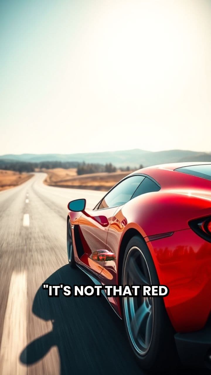 The Illusion of Speed in Red Cars
