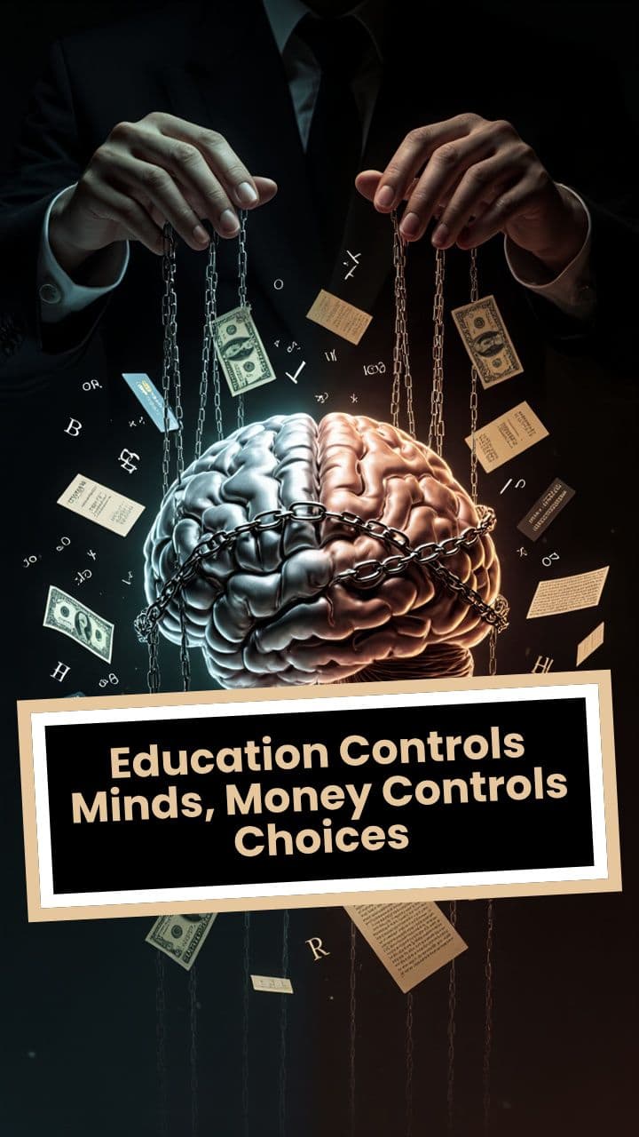 Education Controls Minds, Money Controls Choices