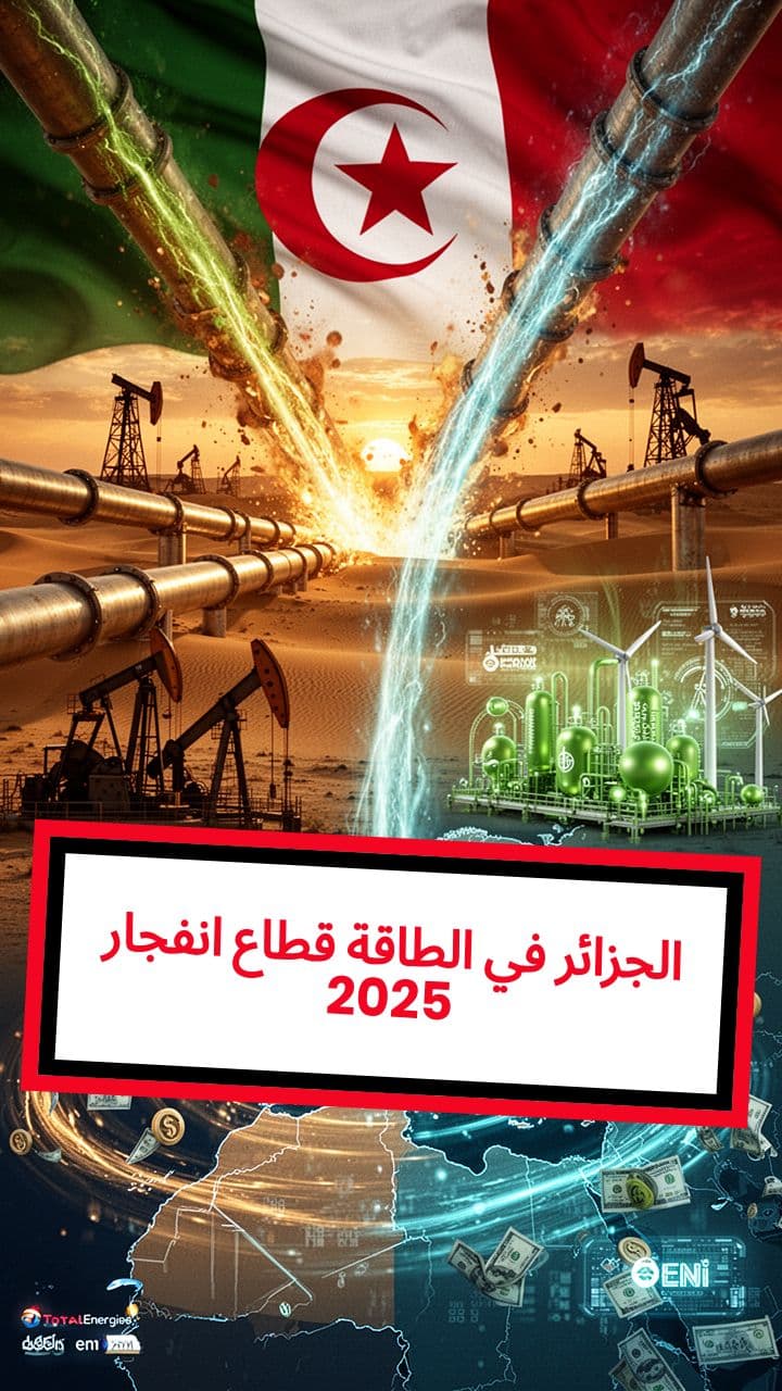 انفجار قطاع الطاقة في الجزائر 2025