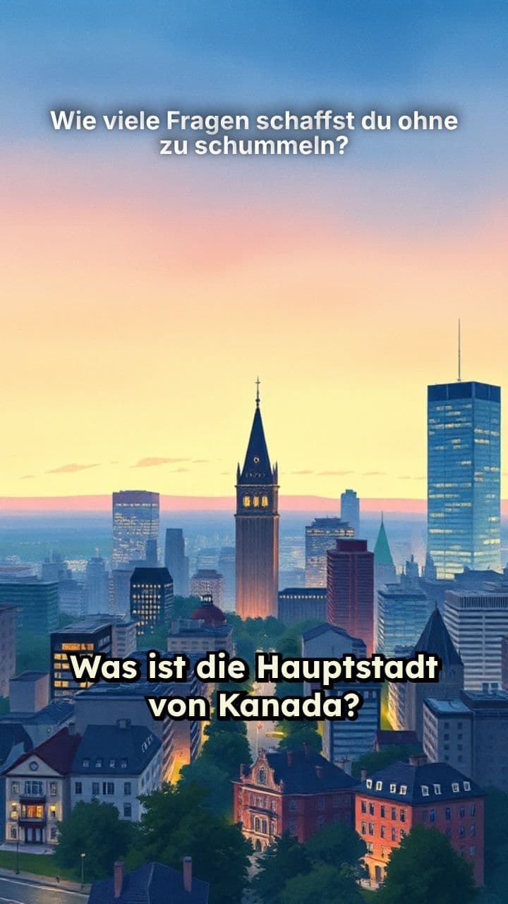 Wie viele Fragen schaffst du ohne zu schummeln?