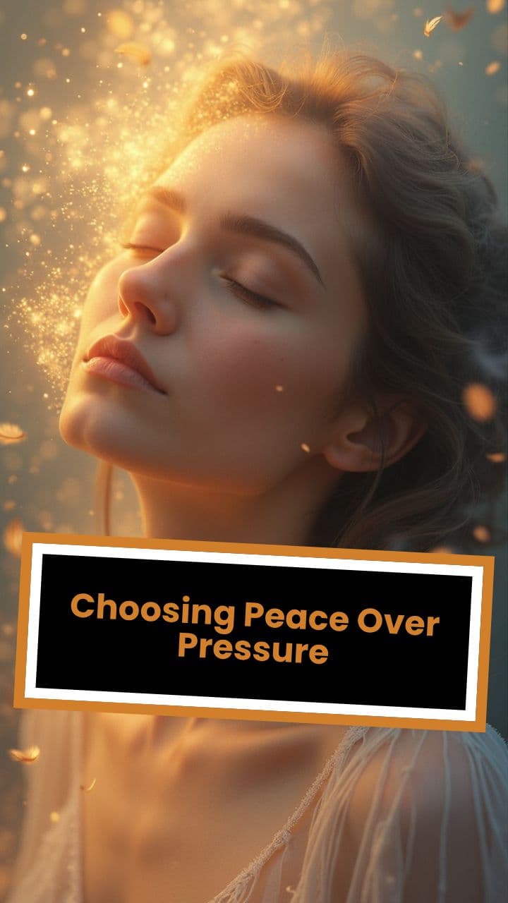Choosing Peace Over Pressure