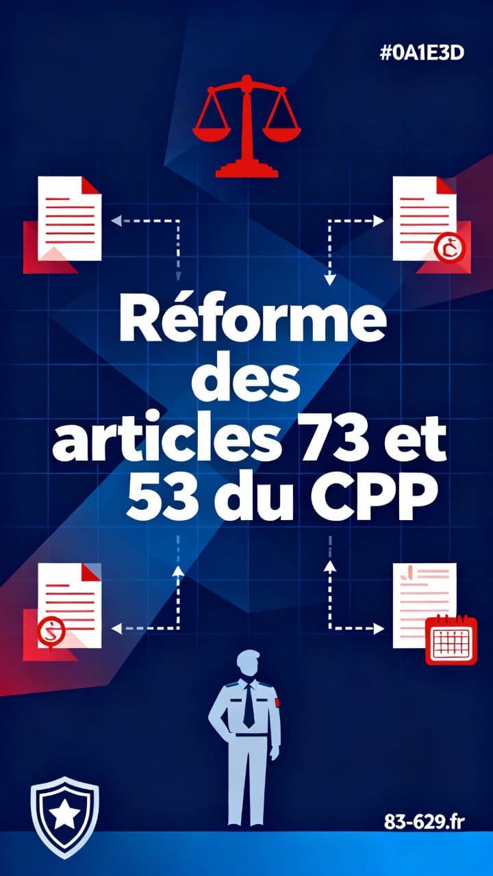 Réforme des articles 73 et 53 du CPP