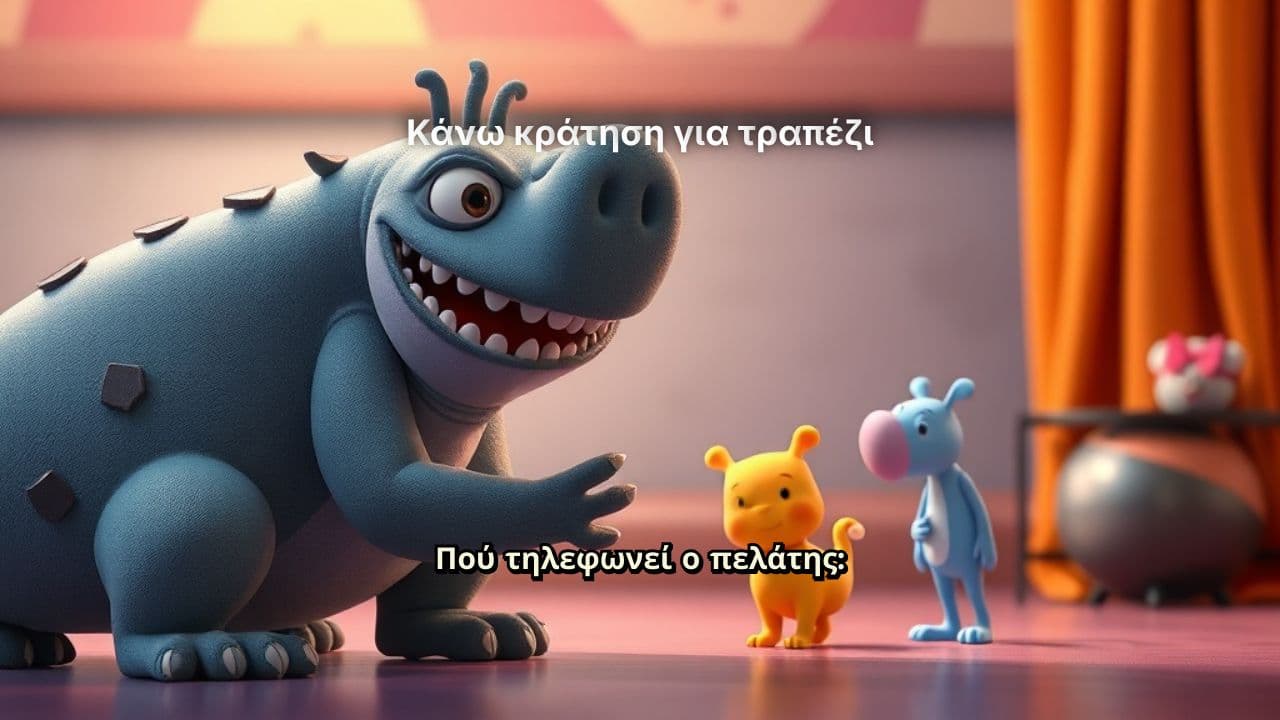 Κάνω κράτηση για τραπέζι