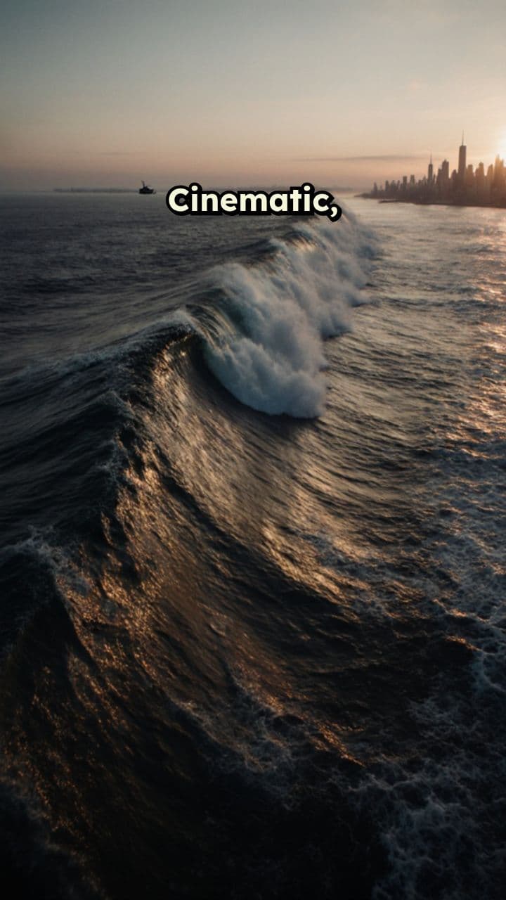 Tsunami Devastation in New York Harbor