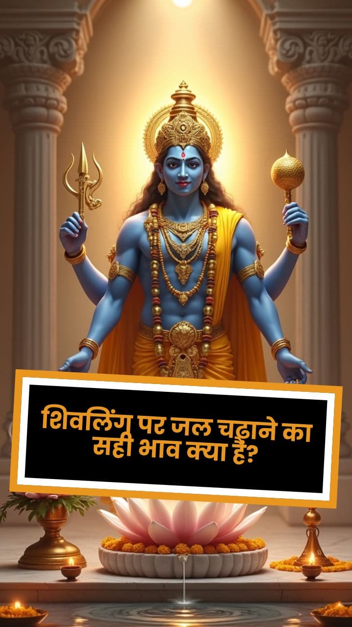 शिवलिंग पर जल चढ़ाने का सही भाव क्या है?