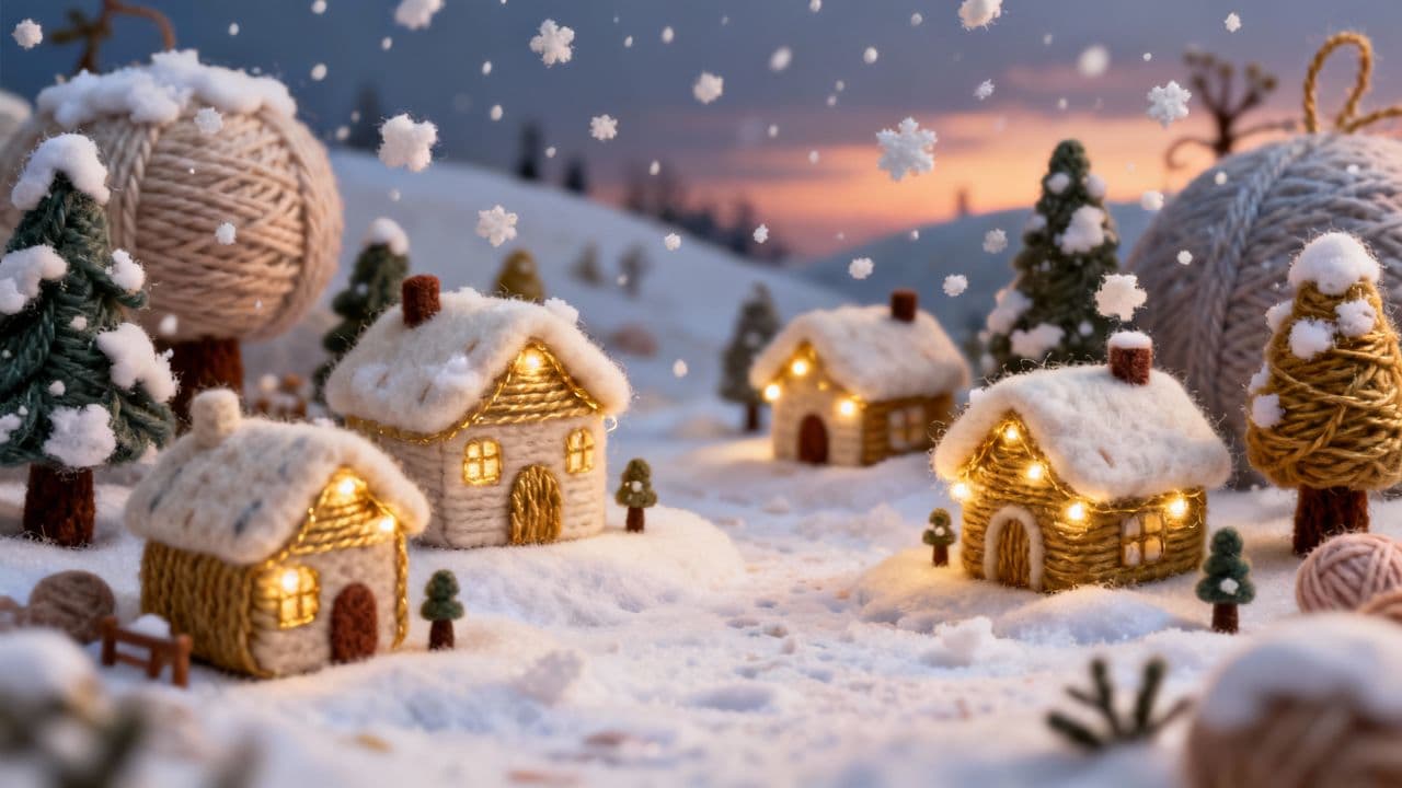 Cozy Knitted Clay-Animation World