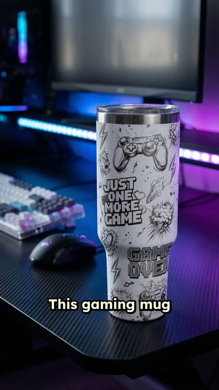 Retro Gaming Mug for Marathon Sessions