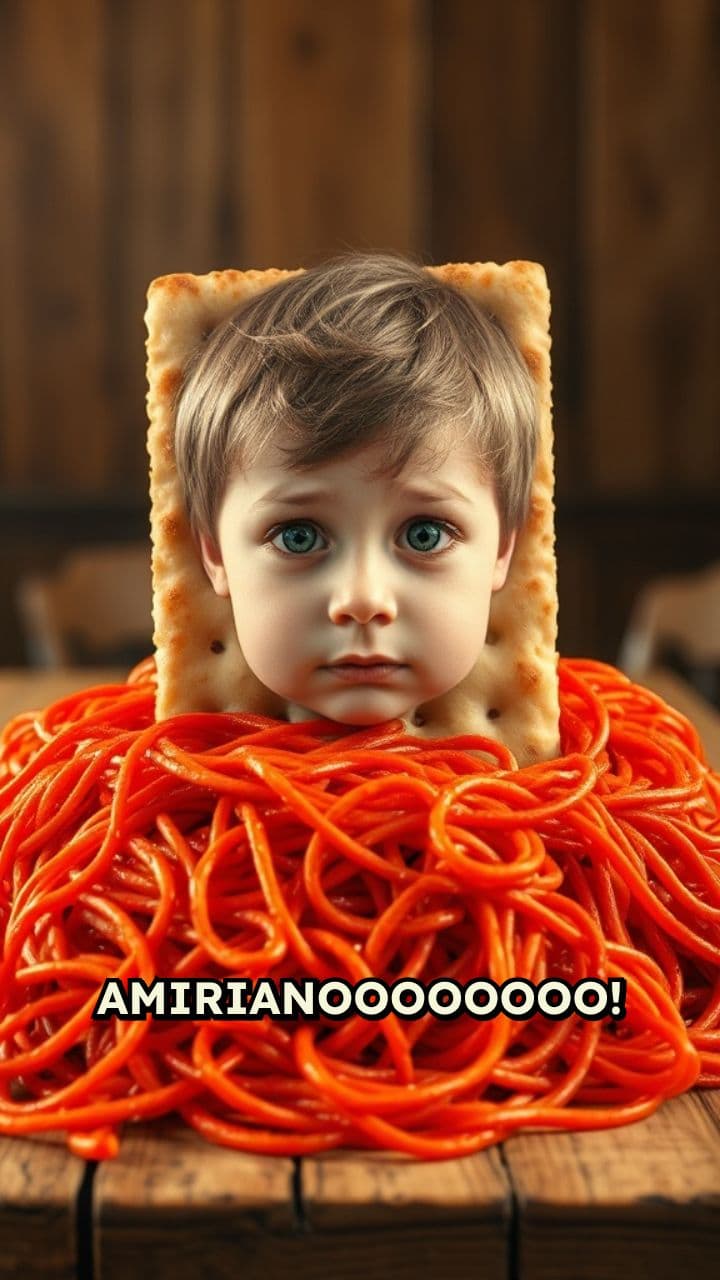 Le Avventure di Crackero Bambino-Testa: Il Caos Croccante!