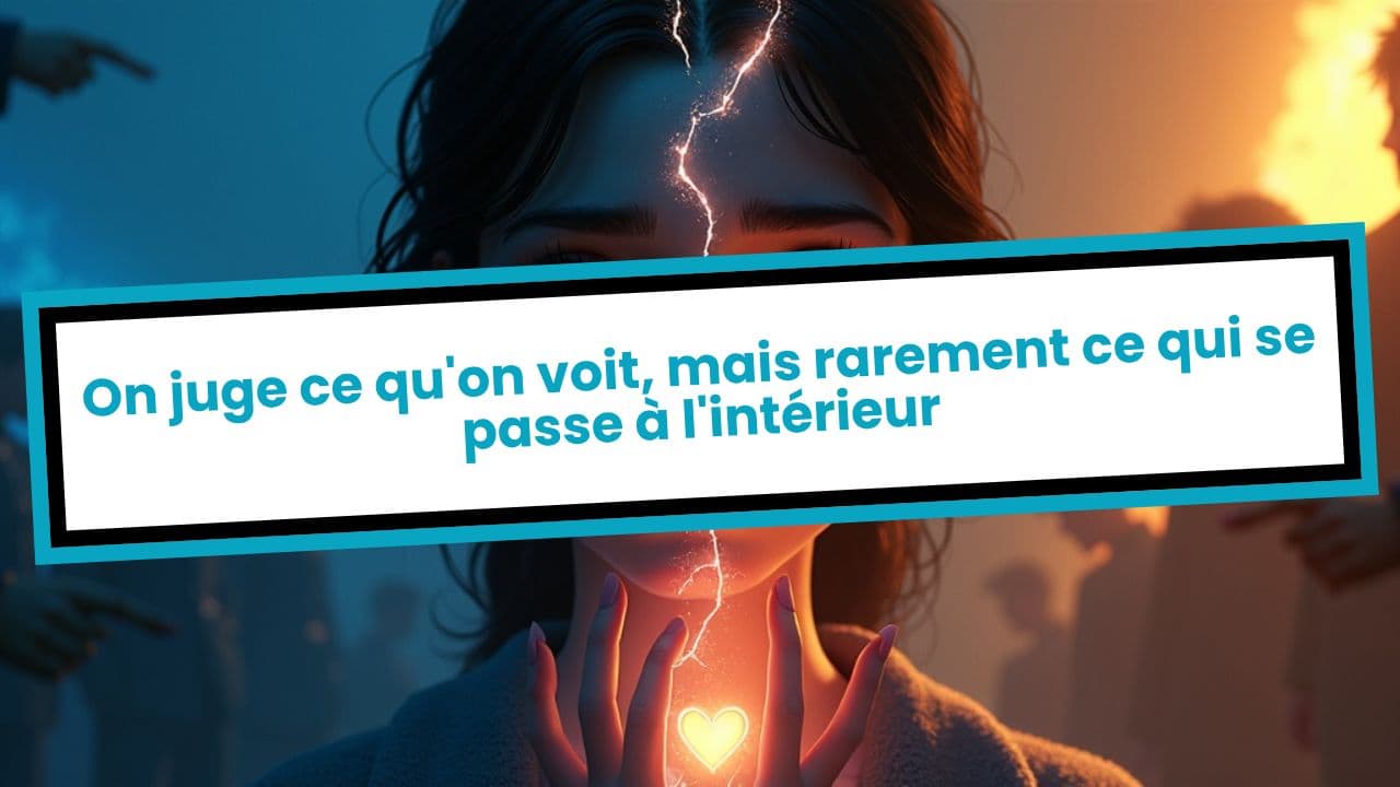 On juge ce qu'on voit, mais rarement ce qui se passe à l'intérieur