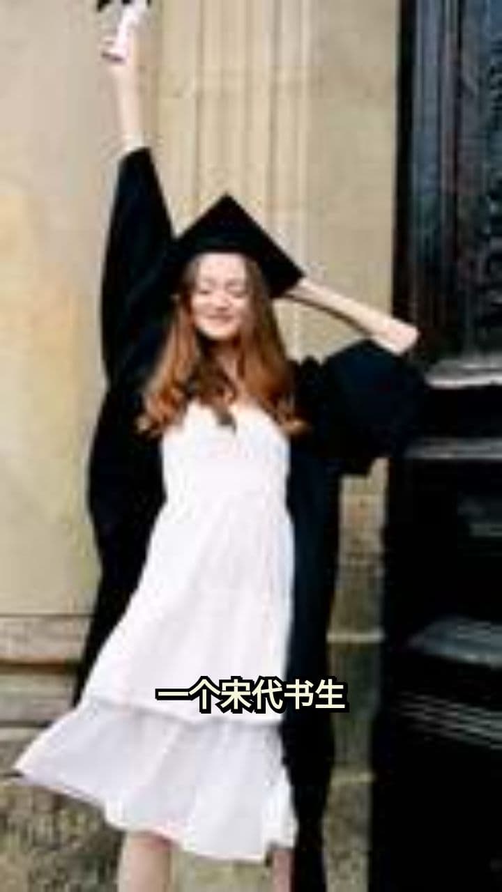 宋代书生吟诗风采