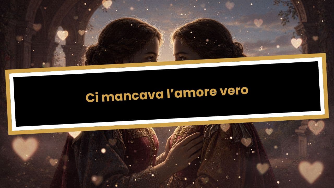 Ci mancava l’amore vero