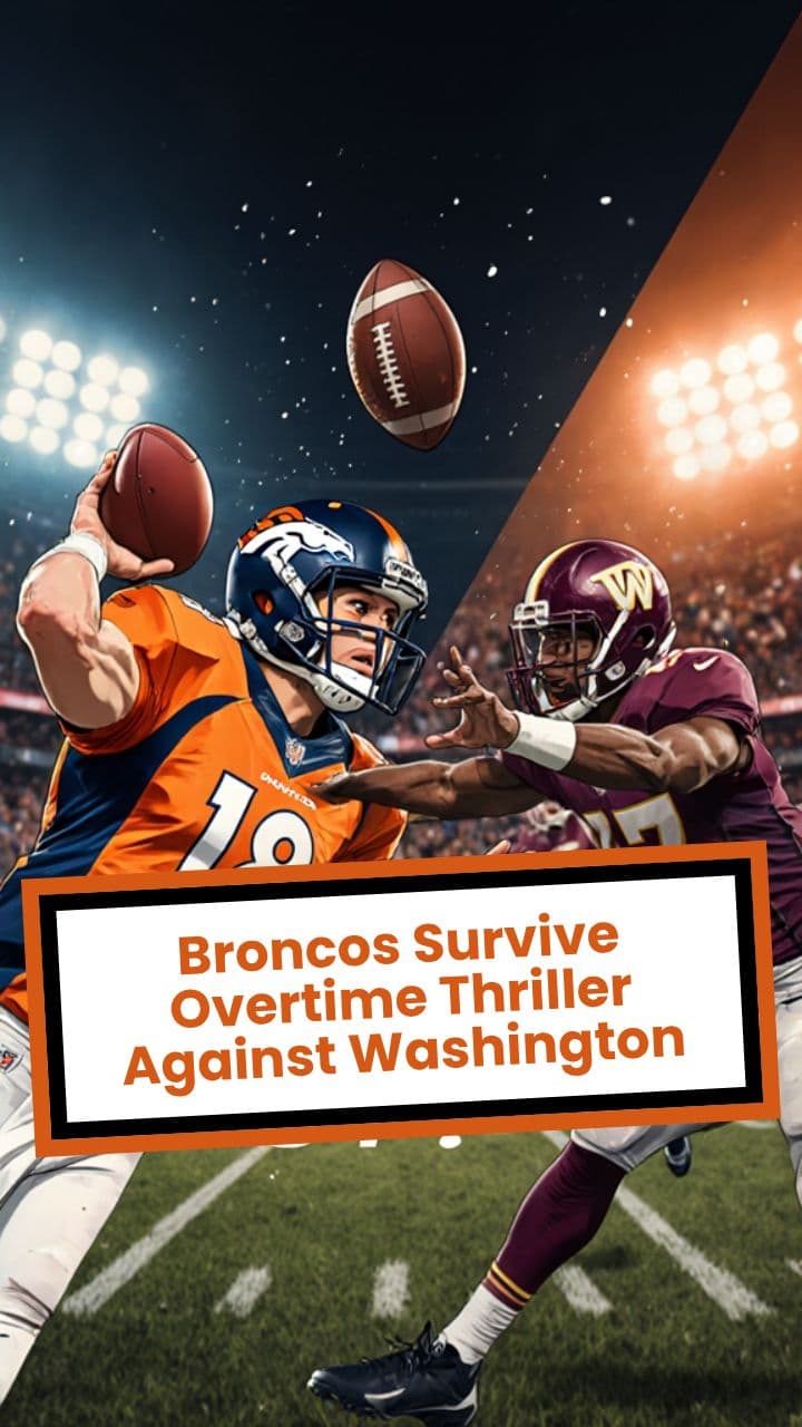 Broncos Survive Overtime Thriller Against Washington
