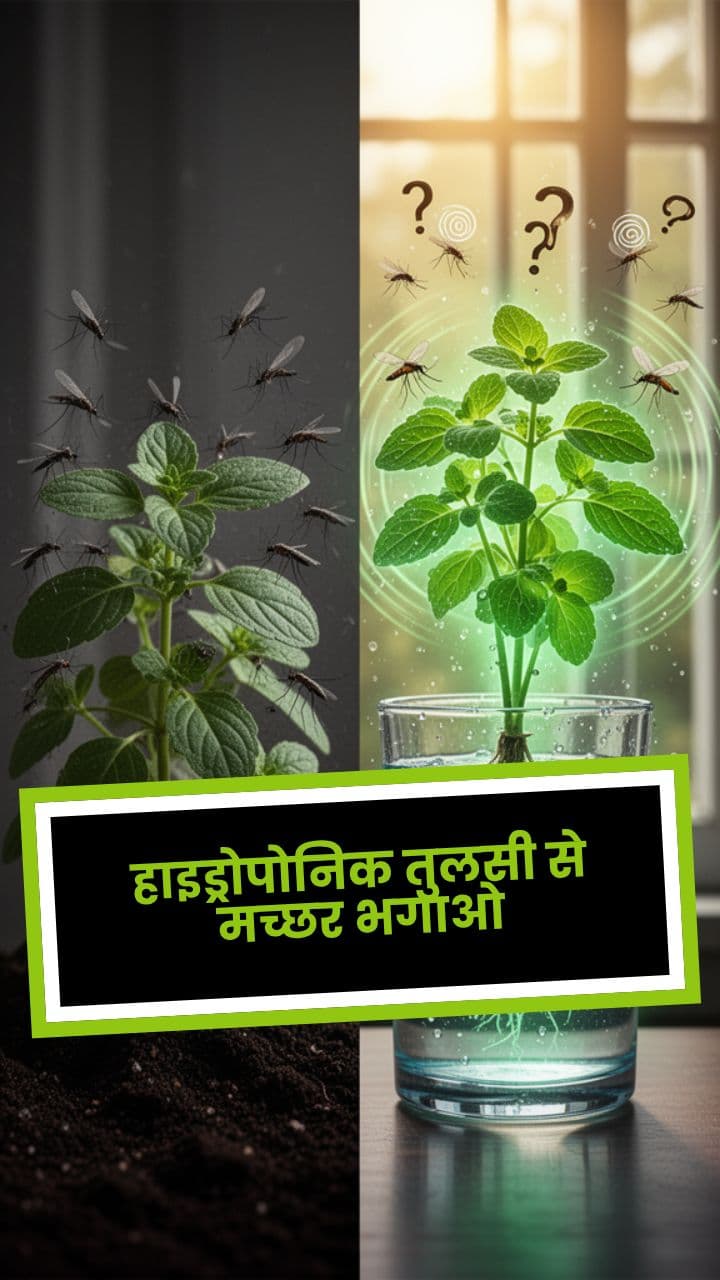 हाइड्रोपोनिक तुलसी से मच्छर भगाओ