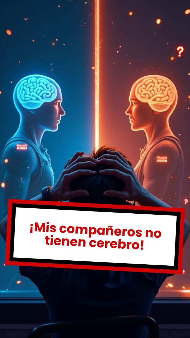 ¡Mis compañeros no tienen cerebro!