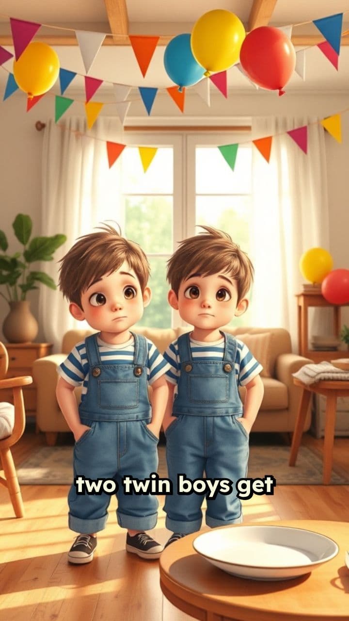 Spiderman Saves the Twins' Birthday Cake