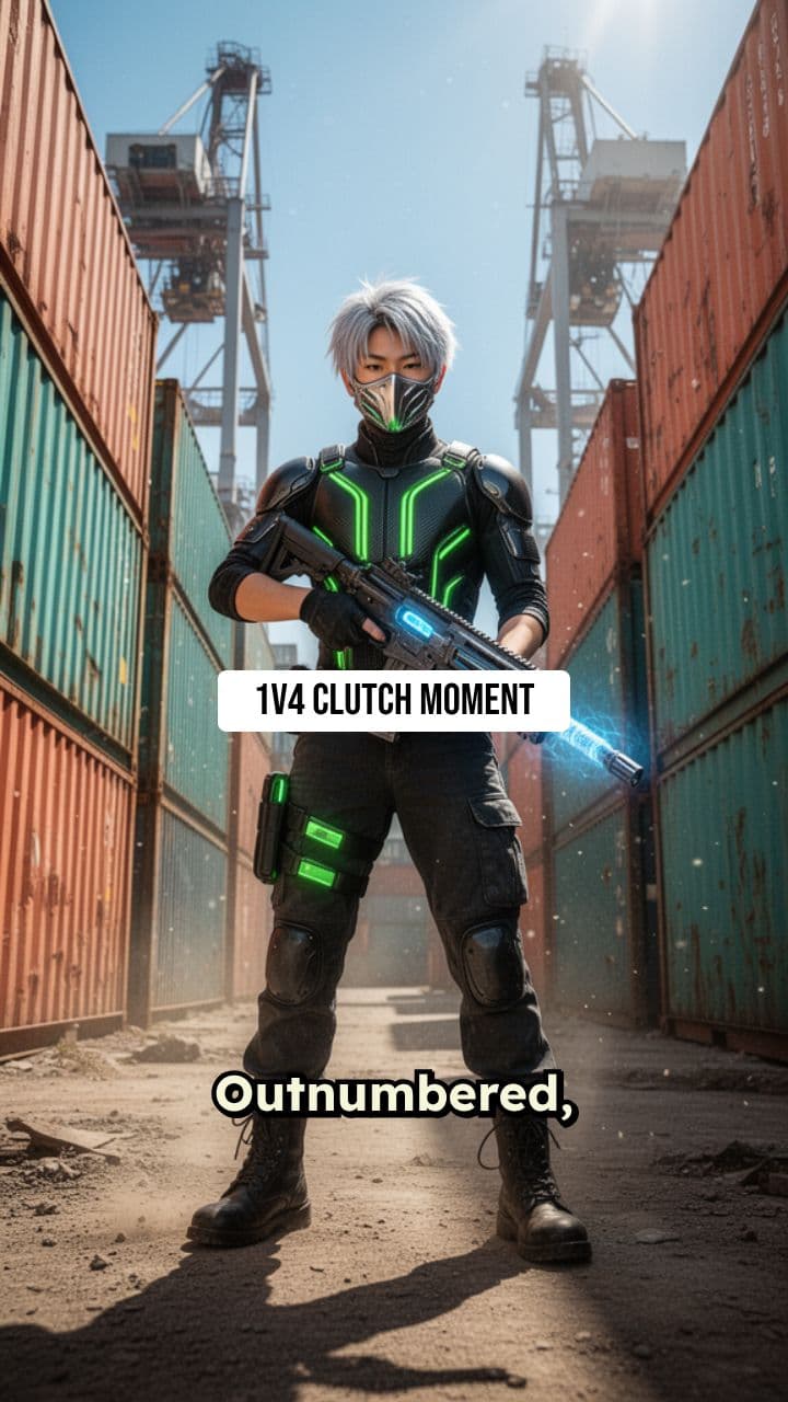 Free Fire 1v4 CS Rank Clutch