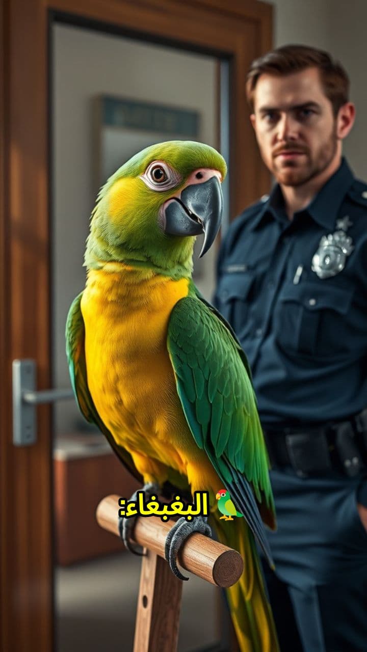 البغبغاء يسخر من الشرطة