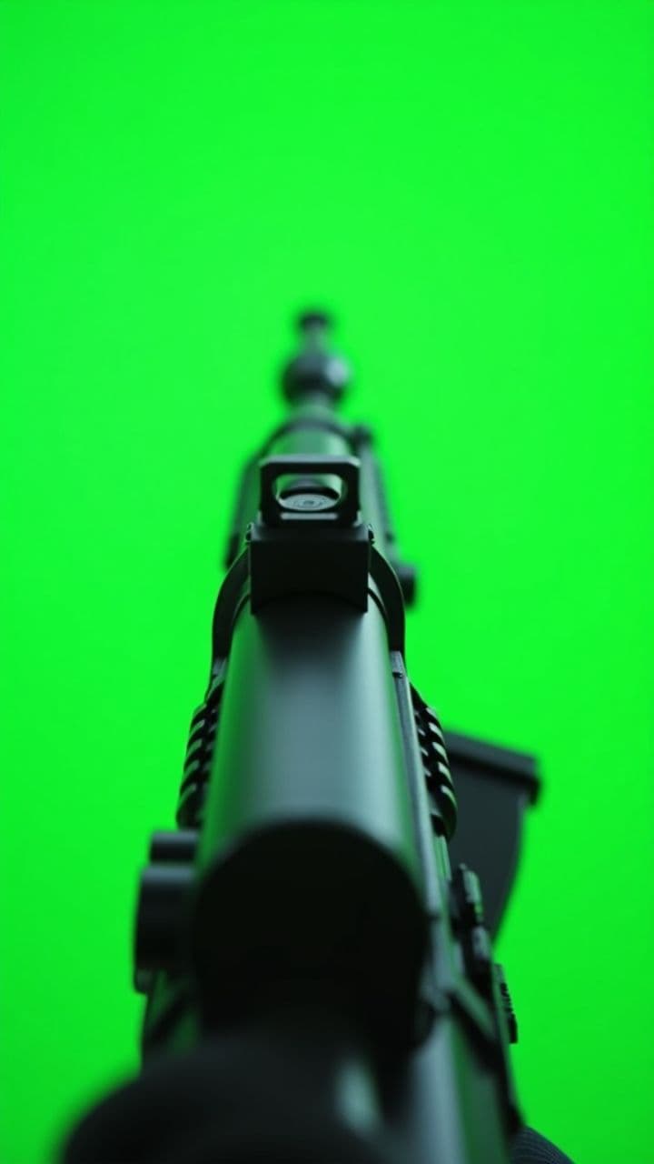 M4 AR Green Screen POV Shooting