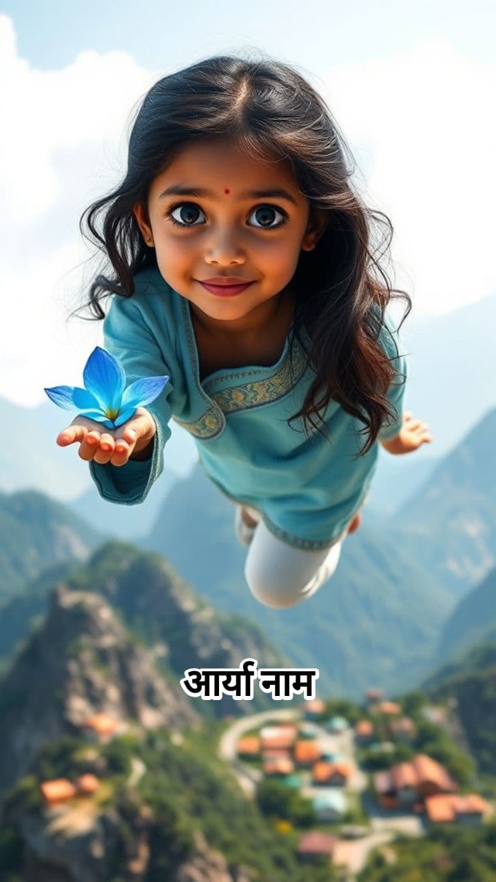 आर्या और नीली पंखुड़ी का जादू