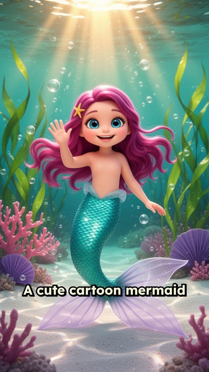 Mermaid Meets Ocean Friends