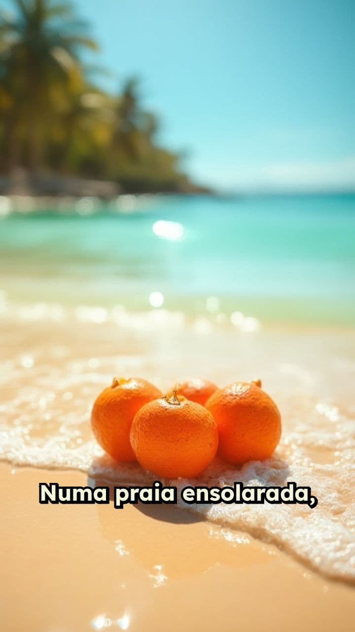 A Aventura das Laranjas na Praia