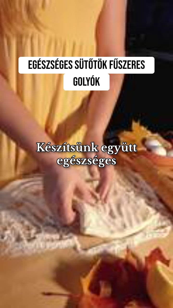 Egészséges sütőtök fűszeres golyók TikTok