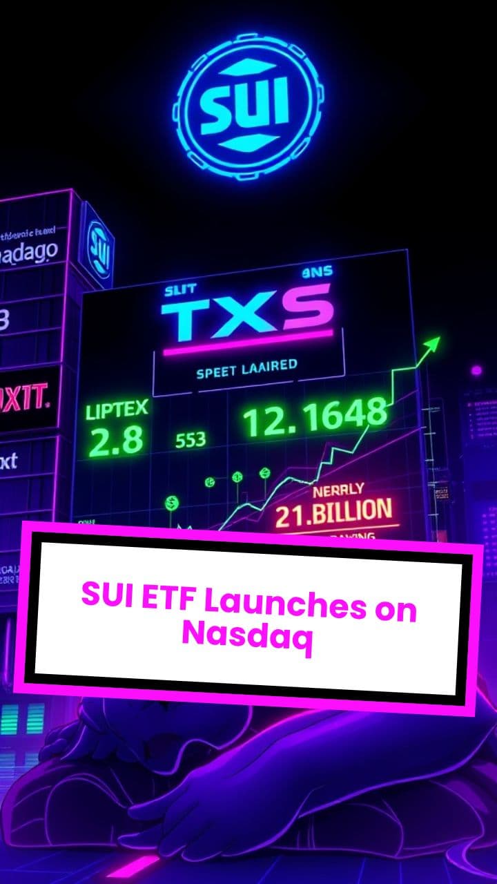 SUI ETF Launches on Nasdaq