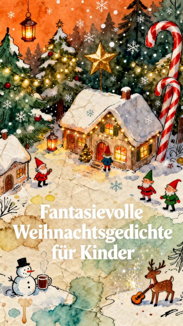 Fantasievolle Weihnachtsgedichte für Kinder