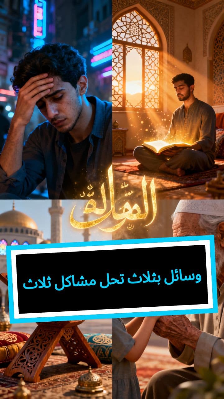 ثلاث مشاكل تحل بثلاث وسائل