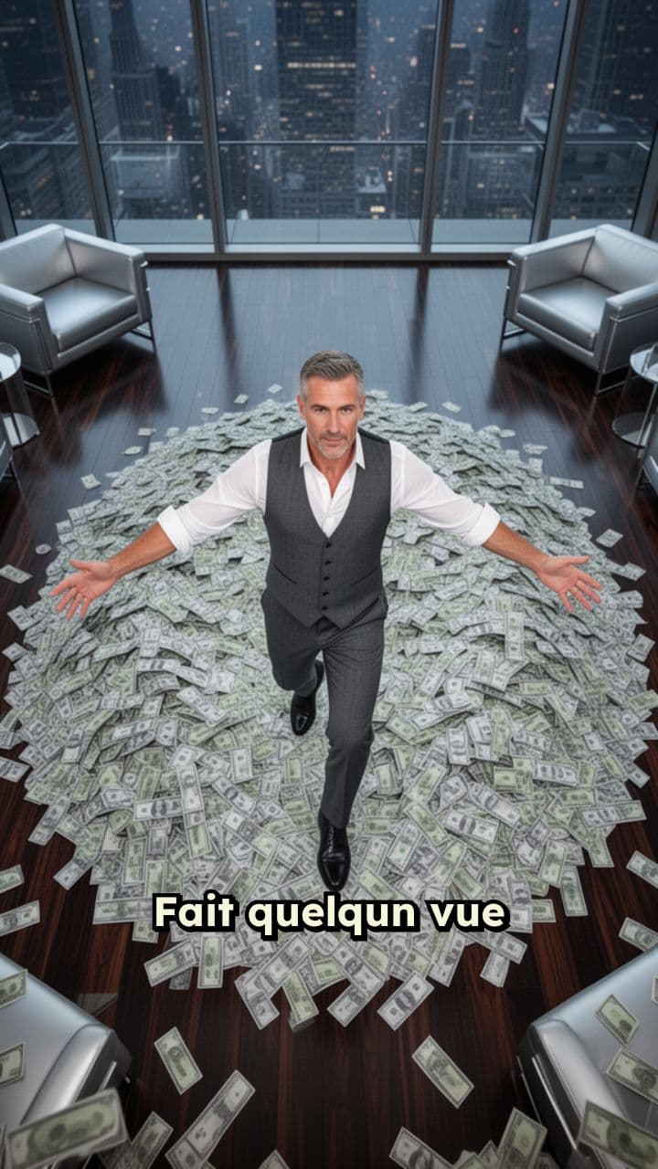 Danse au milieu des billets