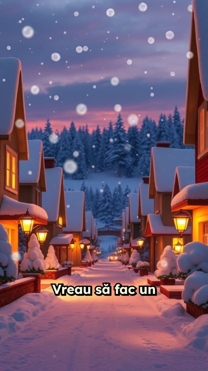 Colind de ninsoare continuă