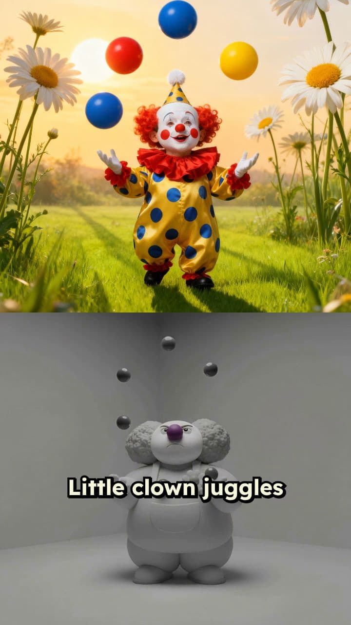 Clown Monster on a Lonely Road