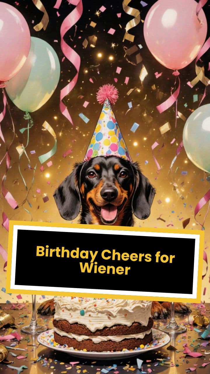 Birthday Cheers for Wiener