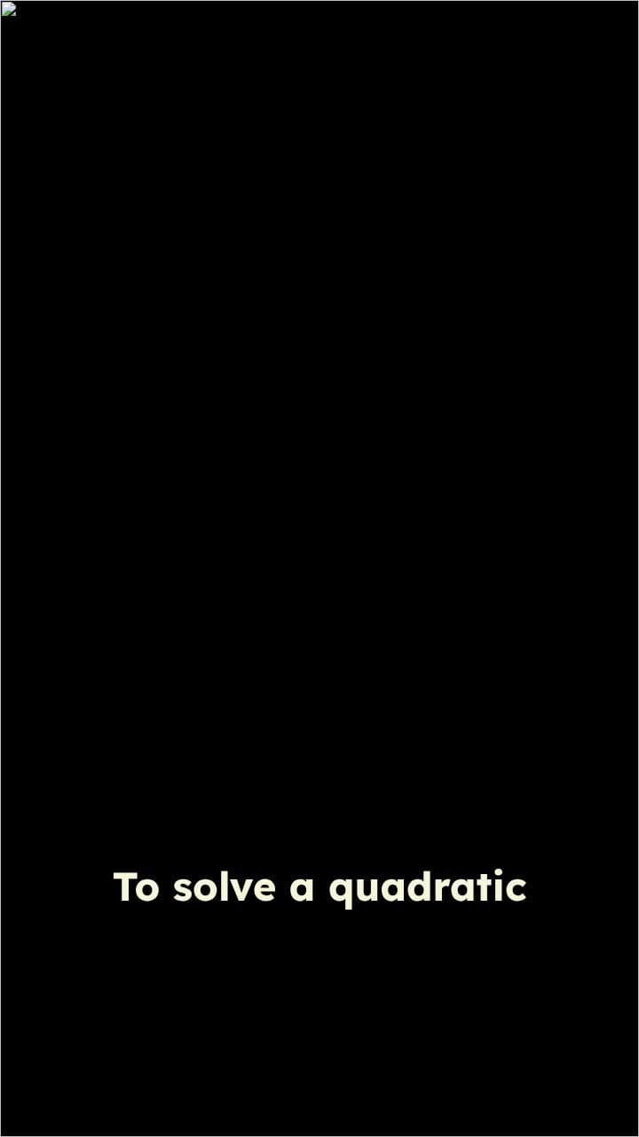 Solving Quadratic Equations with the Formula