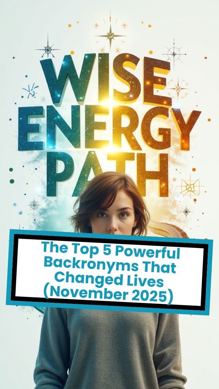 The Top 5 Powerful Backronyms That Changed Lives (November 2025)