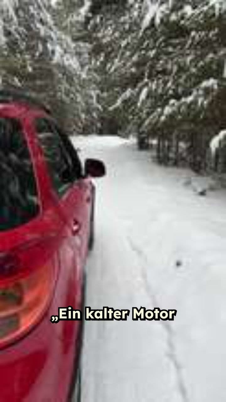 Motorpflege beim Kaltstart