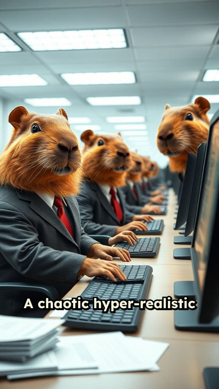 "Whimsical Animal Chaos Unleashed"