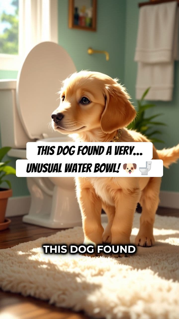 Dog Drinks From Toilet, Gets Head Stuck 🐶🚽