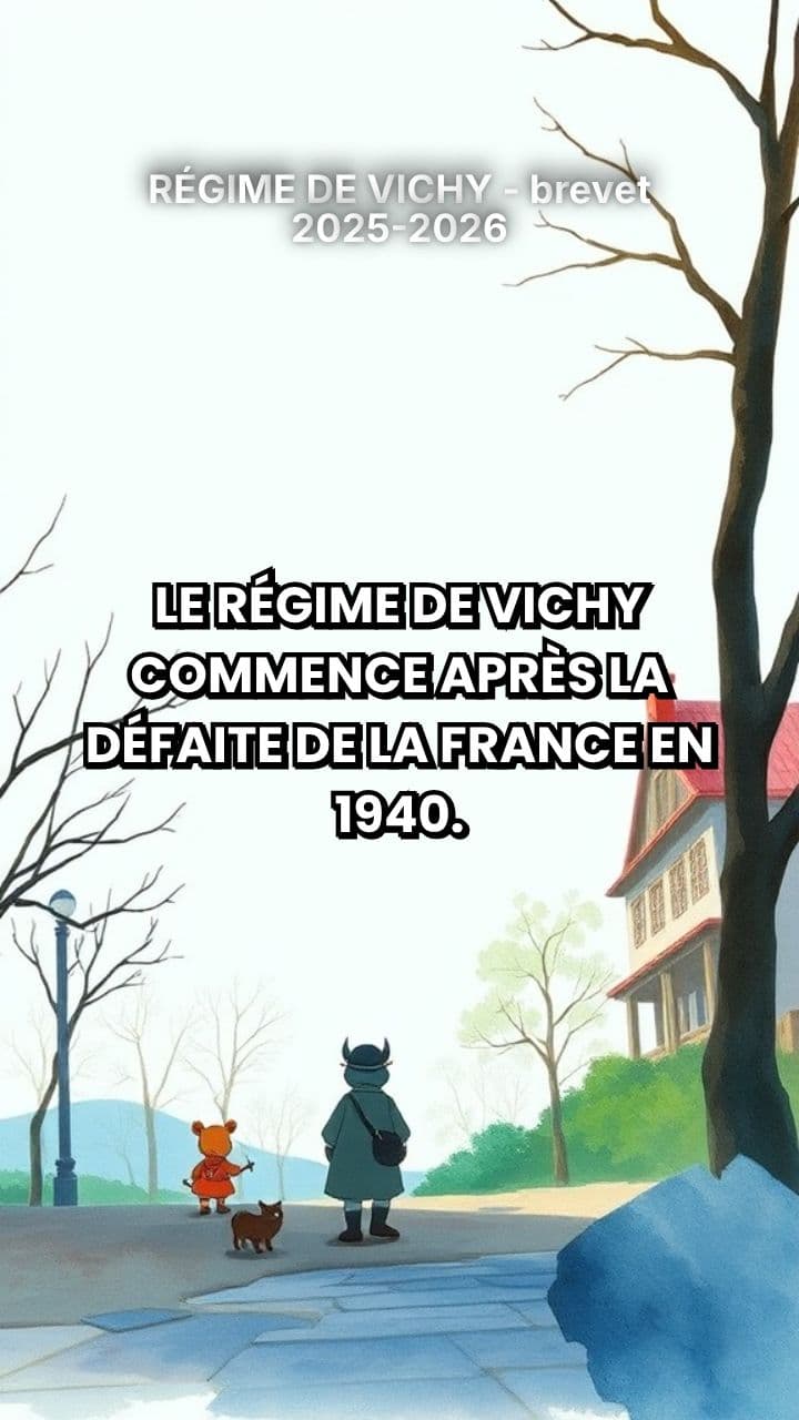 RÉGIME DE VICHY - brevet 2025-2026