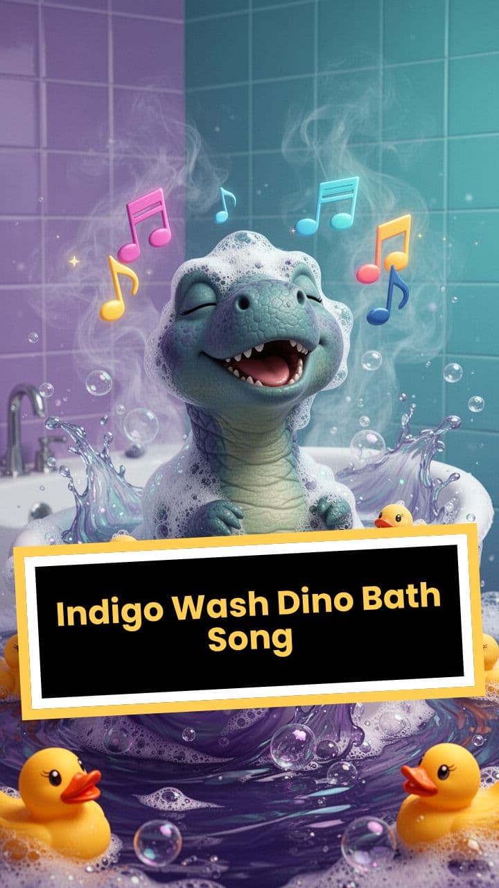 Indigo Wash Dino Bath Song