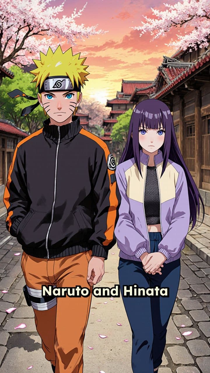 Naruto and Hinata Walking Together