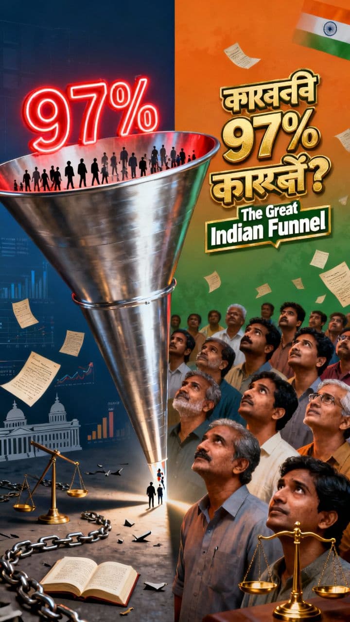 आरक्षण का 97% फायदा किसे? The Great Indian Funnel