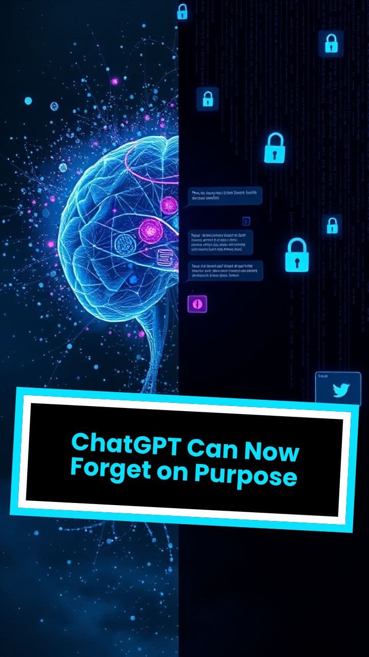 ChatGPT Can Now Forget on Purpose