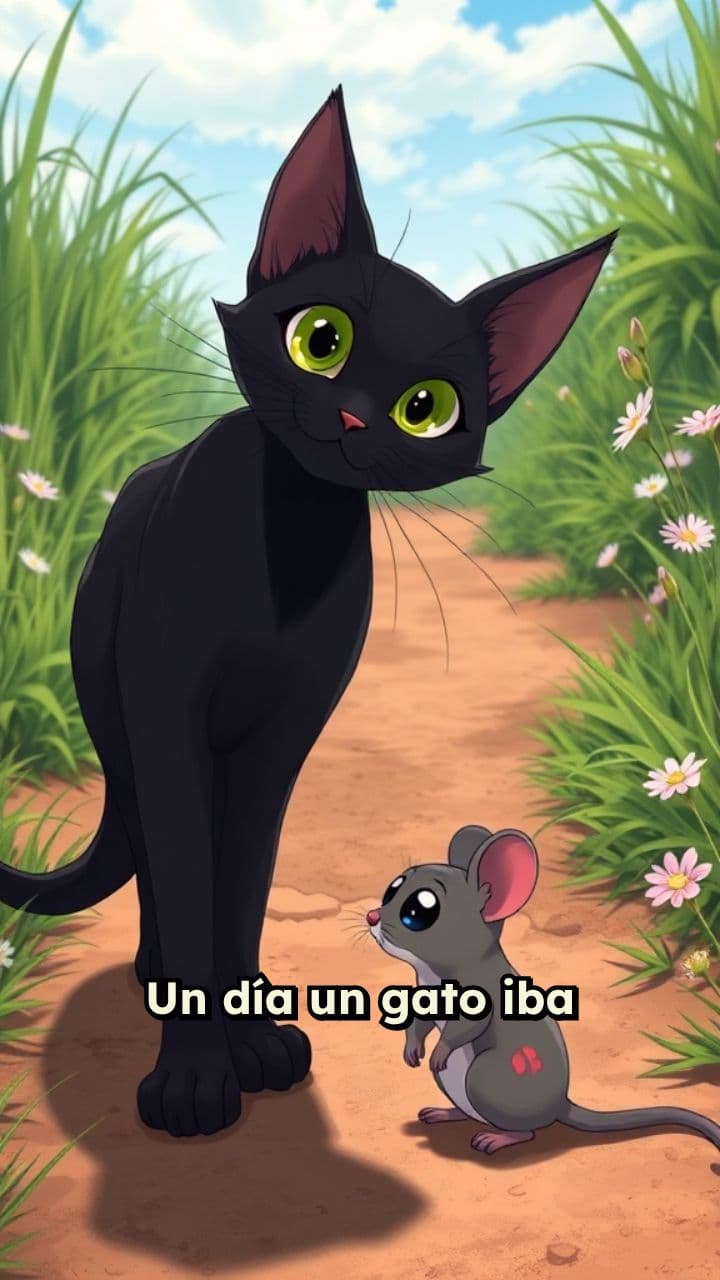 El encuentro del gato y el ratón