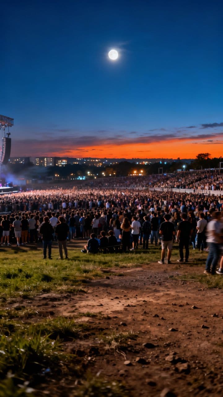 Moonlit Ballet in a Crowded Space